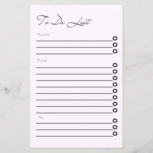 Minimalist Clean White Daily To Do List Planner Flyer (Vorne)
