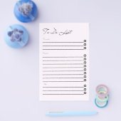 Minimalist Clean White Daily To Do List Planner Flyer (Einzeln)