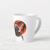 Minimalist Coffee Art Latte Mug | Cute Coffee gift Milchtasse (Rechte Ecke)