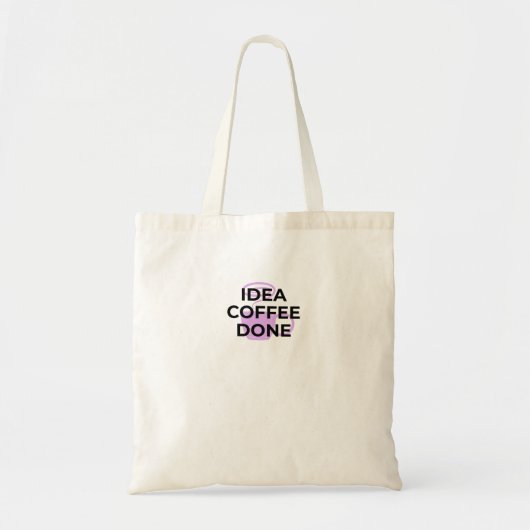Minimalist Coffee Definition Typography Tote Bag Tragetasche (Vorne)