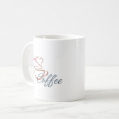 Minimalist Coffee Mug Gift Idea for Coffeeholics Kaffeetasse (Vorderseite Links)