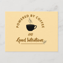 Minimalist Coffee Quote Postcard | Funny Good Inte Postkarte