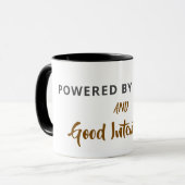 Minimalist Coffee Quote Postcard | Funny Good Inte Tasse (Vorderseite Links)
