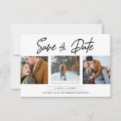 Minimalist Collage 3 Custom Photos Engaged Couple (Vorderseite)