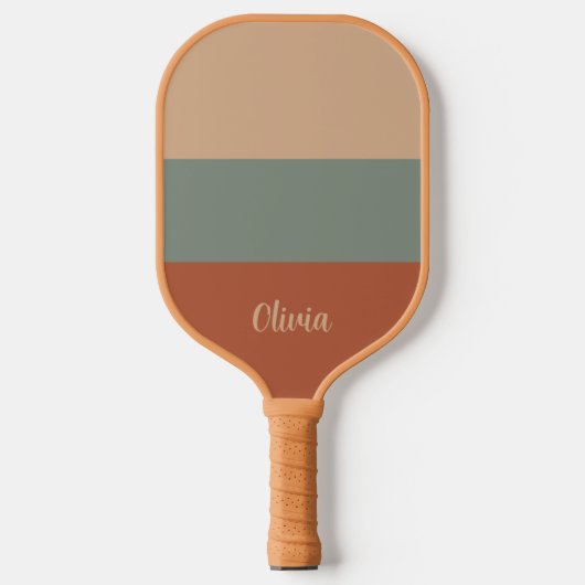 Minimalist Color BlockModern Boho Pickleball Schläger (Vorderseite)