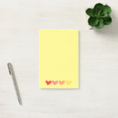 Minimalist Colorful Hearts Post-it Klebezettel (Büro)