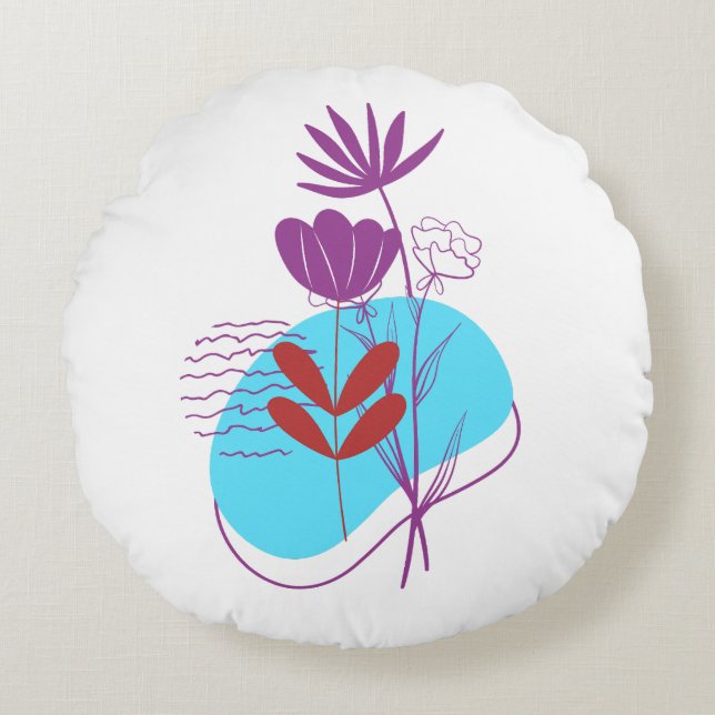 Minimalist Colourful ADV-creators Article-514 Rundes Kissen (Vorderseite)