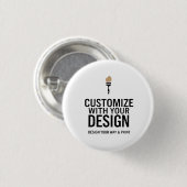 Minimalist Company Branded Custom Personalized Button (Vorne & Hinten)