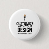 Minimalist Company Branded Custom Personalized Button (Vorderseite)