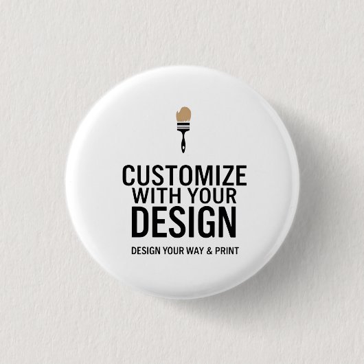 Minimalist Company Branded Custom Personalized Button (Vorderseite)