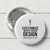 Minimalist Company Branded Custom Personalized Button