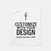 Minimalist Company Branded Custom Personalized Fleecedecke (Vorderseite)