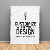 Minimalist Company Branded Custom Personalized  Fleecedecke