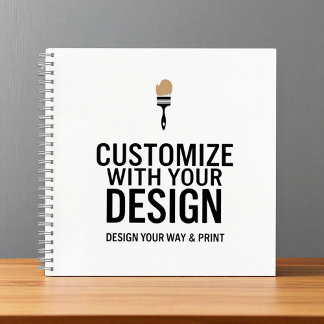 Minimalist Company Branded Custom Personalized  Notizblock