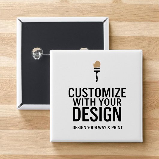Minimalist Company Corporate Custom Personalized  Button