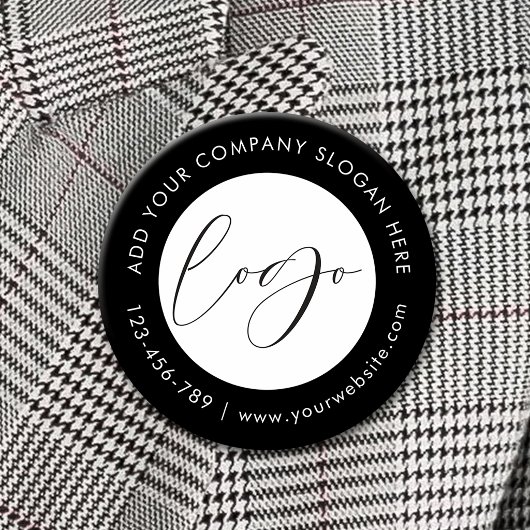 Minimalist Company Logo Corporate Promotional Gift Button