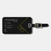 Minimalist Company Logo QR Code Photographer Gepäckanhänger (Vorderseite horizontal)