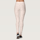 Minimalist Constellation Pattern in Pink & Brown Leggings (Rückseite)