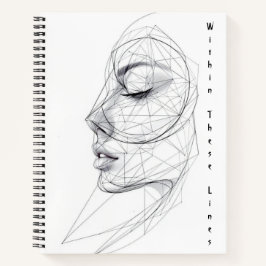 Minimalist Continuous Line Art Notebook Notizblock