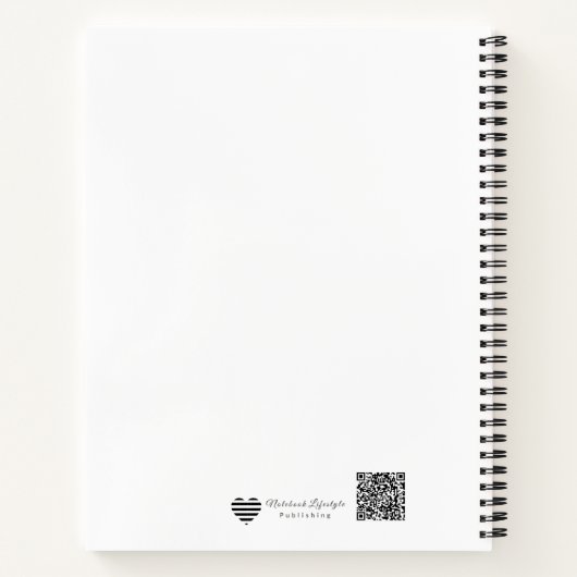 Minimalist Continuous Line Art Notebook Notizblock (Rückseite)