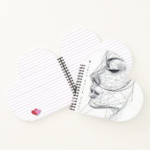 Minimalist Continuous Line Art Notizblock (Innenseite)