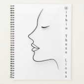 Minimalist Continuous Line Art Planner Planer (Vorderseite)