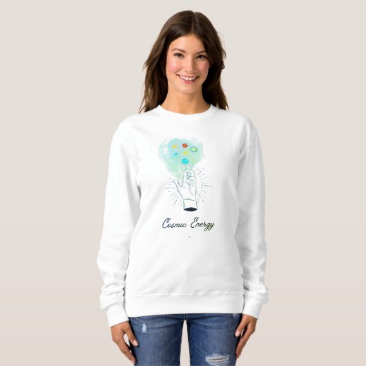 Minimalist Cosmic Hand Astrology T-Shirt - Celesti Sweatshirt (Vorne ganz)