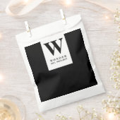 Minimalist Couple Monogram wedding Geschenktütchen (Ausgeschnitten)