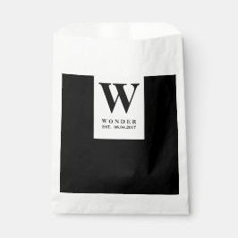 Minimalist Couple Monogram wedding Geschenktütchen