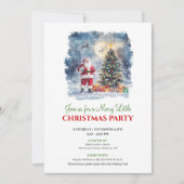 Minimalist Cozy Christmas Scene Digital Invitation Einladung (Vorderseite)