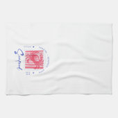 Minimalist Crab Seafood Beach Coastal  Geschirrtuch (Horizontal)