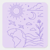 Minimalist Creation Sticker (Vorderseite)