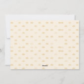Minimalist Croissant Invitation Einladung (Rückseite)