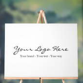 Minimalist Custom Business Logo Acrylschild (Neutral)