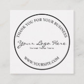 Minimalist Custom Business Logo Begleitkarte (Vorderseite)