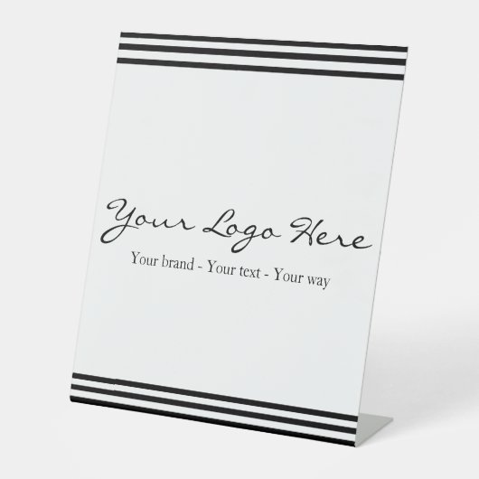 Minimalist Custom Business Logo Sockelschild (Vorderseite)