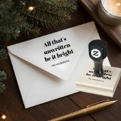 Minimalist Custom Christmas Gummistempel