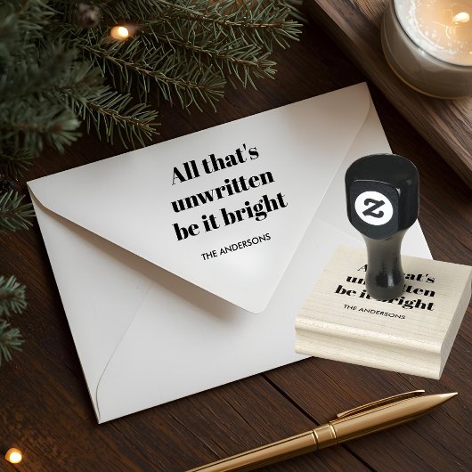 Minimalist Custom Christmas Gummistempel