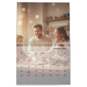 Minimalist Custom Family Photo 2026 Kalender (Jan 2026)