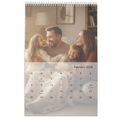 Minimalist Custom Family Photo 2026 Kalender (Feb 2026)