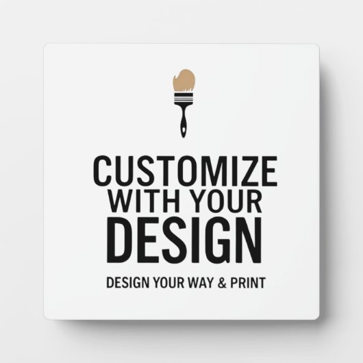 Minimalist Custom Personalized Company Branded  Fotoplatte (Vorderseite)