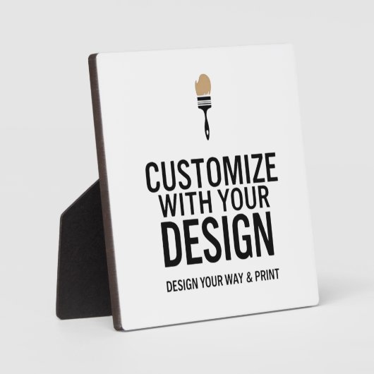 Minimalist Custom Personalized Company Branded  Fotoplatte (Vorderseite)