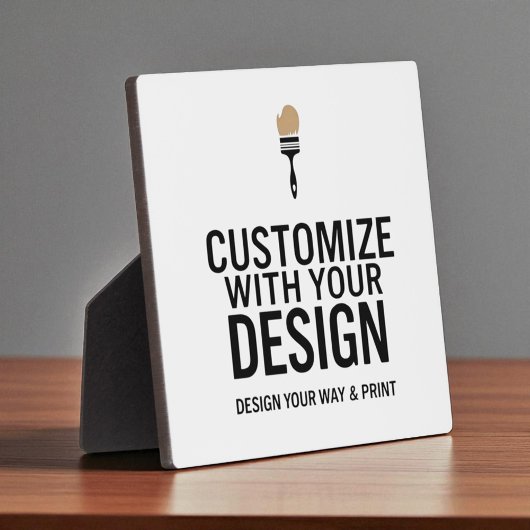 Minimalist Custom Personalized Company Branded  Fotoplatte