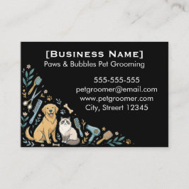 Minimalist Custom Pet Groomer Business Card  Visitenkarte