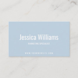 Minimalist Customizable Professional Light Blue Visitenkarte