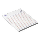 Minimalist cute bear note taking notizblock (angewinkelt)