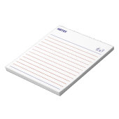 Minimalist cute bear note taking notizblock (Rotiert)