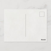 Minimalist Cute Christmas Gnome Postkarte (Rückseite)