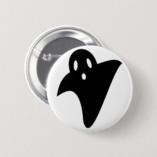 Minimalist cute ghost button (Vorne & Hinten)