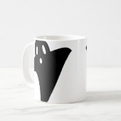 Minimalist cute ghost  kaffeetasse (Vorderseite Links)